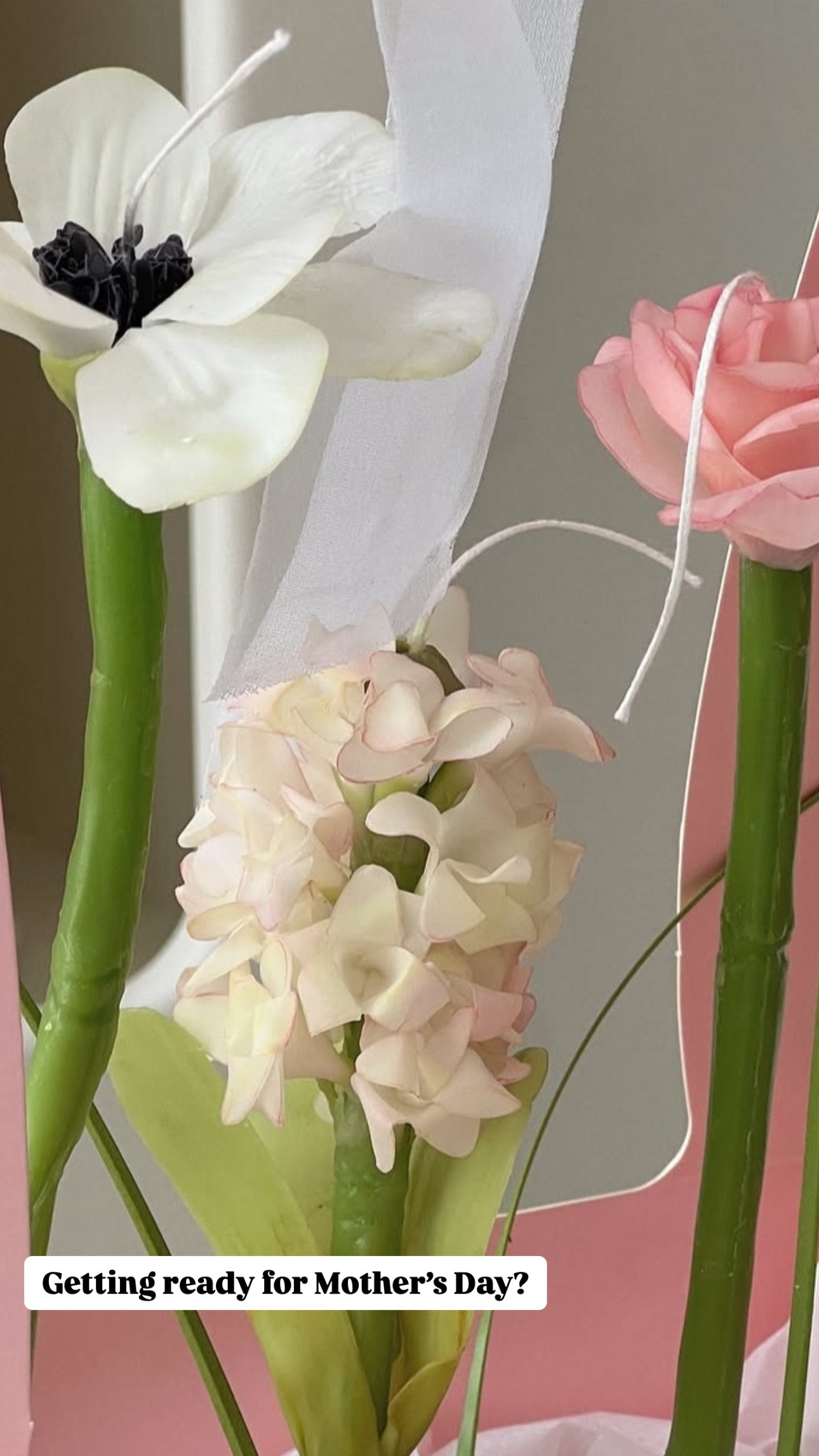 CNDLNYC | Real Flower Candle - Perfect Mother’s Day Gift for Her