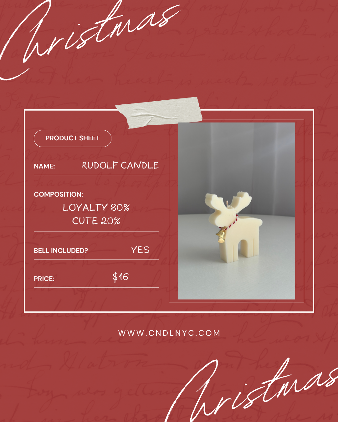 CNDLNYC | Rudolf Candle