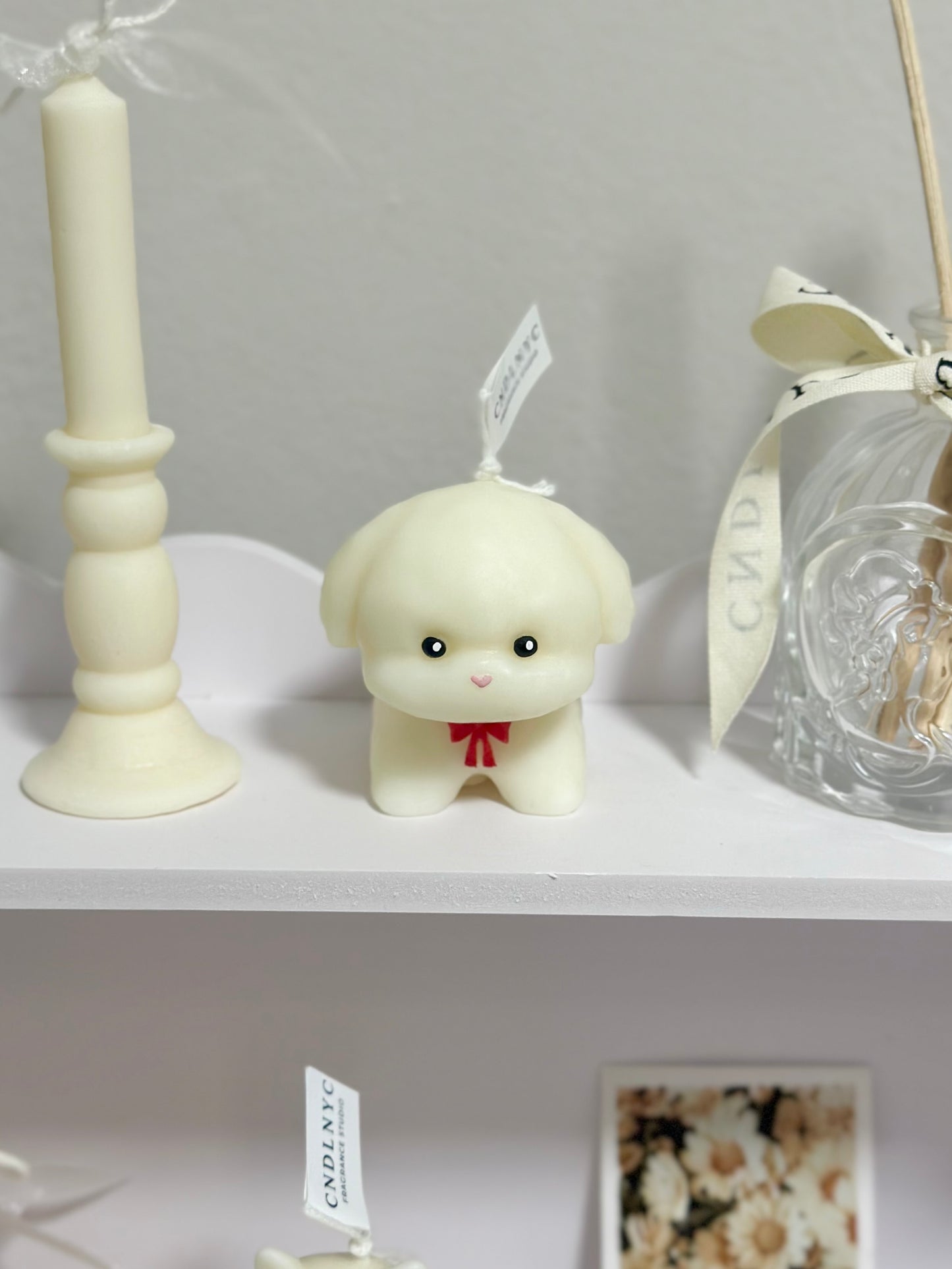 CNDLNYC | Bow Puppy Candle - Gift for Dog Lovers