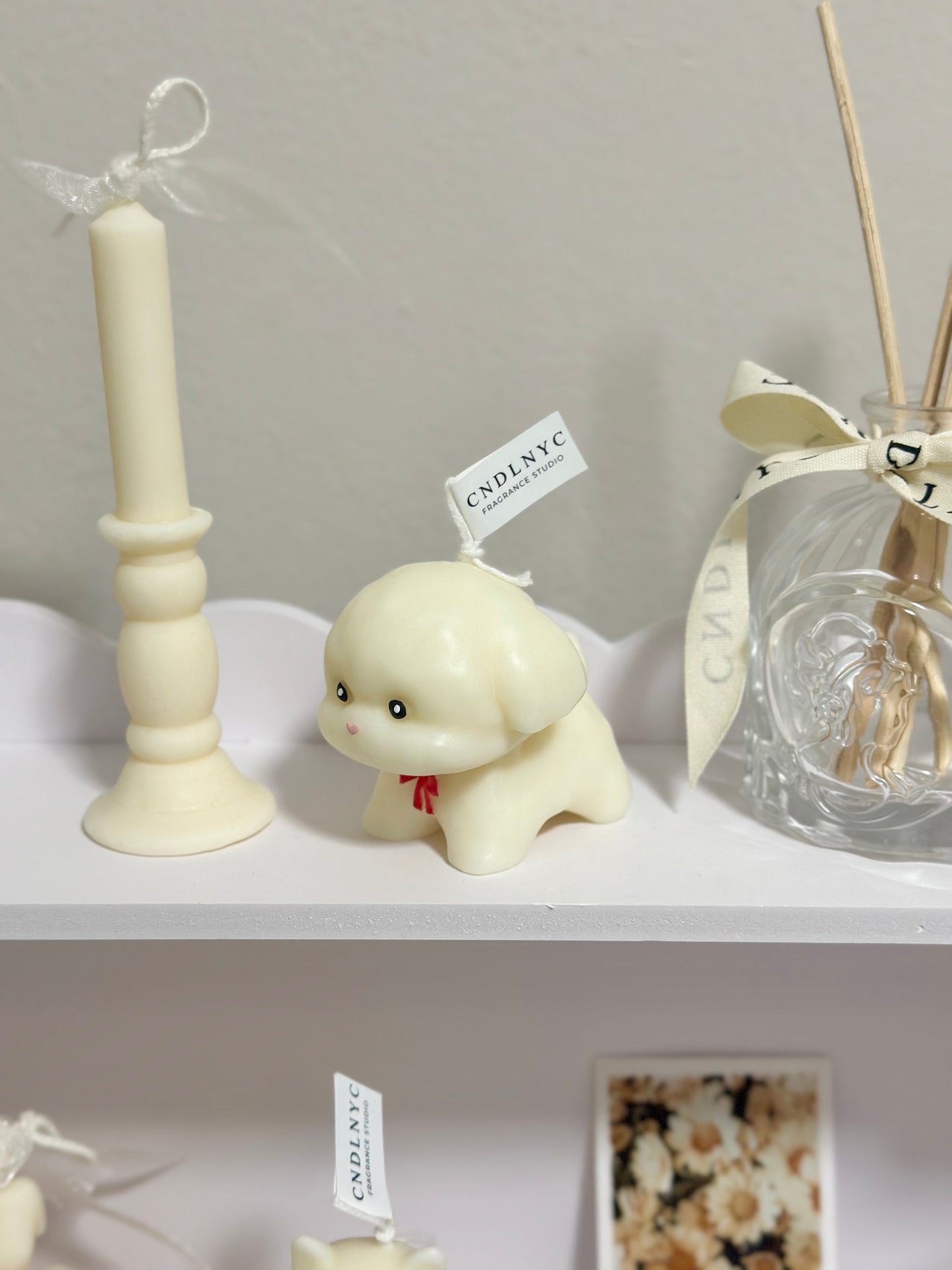 CNDLNYC | Bow Puppy Candle - Gift for Dog Lovers