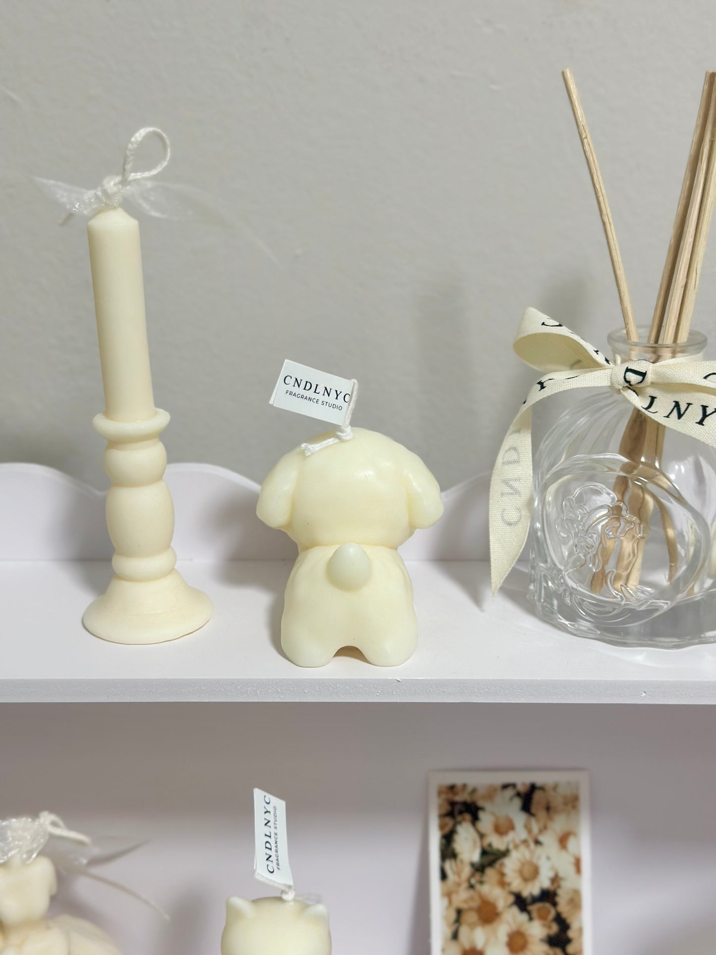 CNDLNYC | Bow Puppy Candle - Gift for Dog Lovers