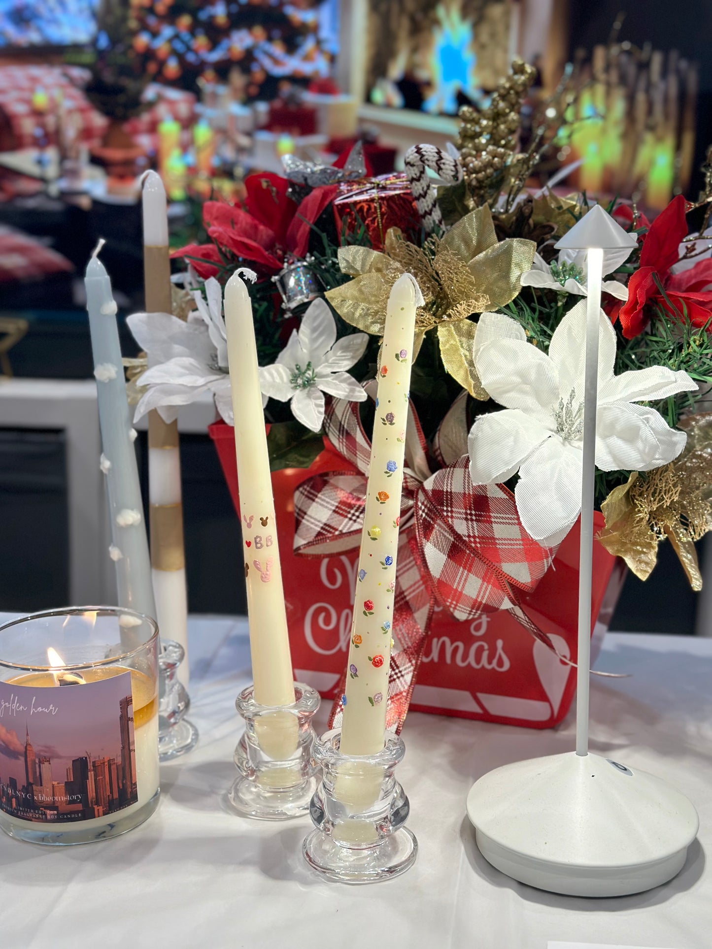 CNDLNYC | 2D, 3D Taper Candle Painting Workshop for 2 (Valentine's Day Special)
