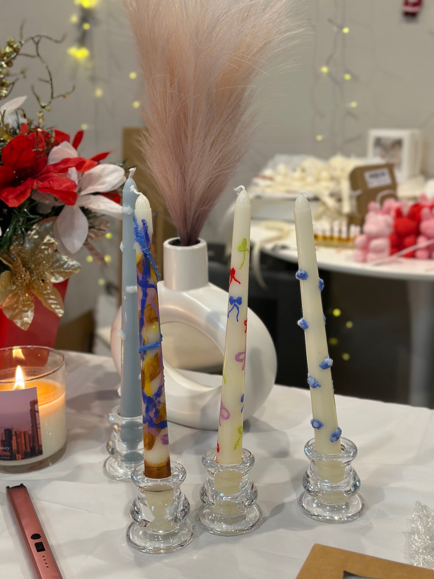 CNDLNYC | 2D, 3D Taper Candle Painting Workshop for 2 (Valentine's Day Special)