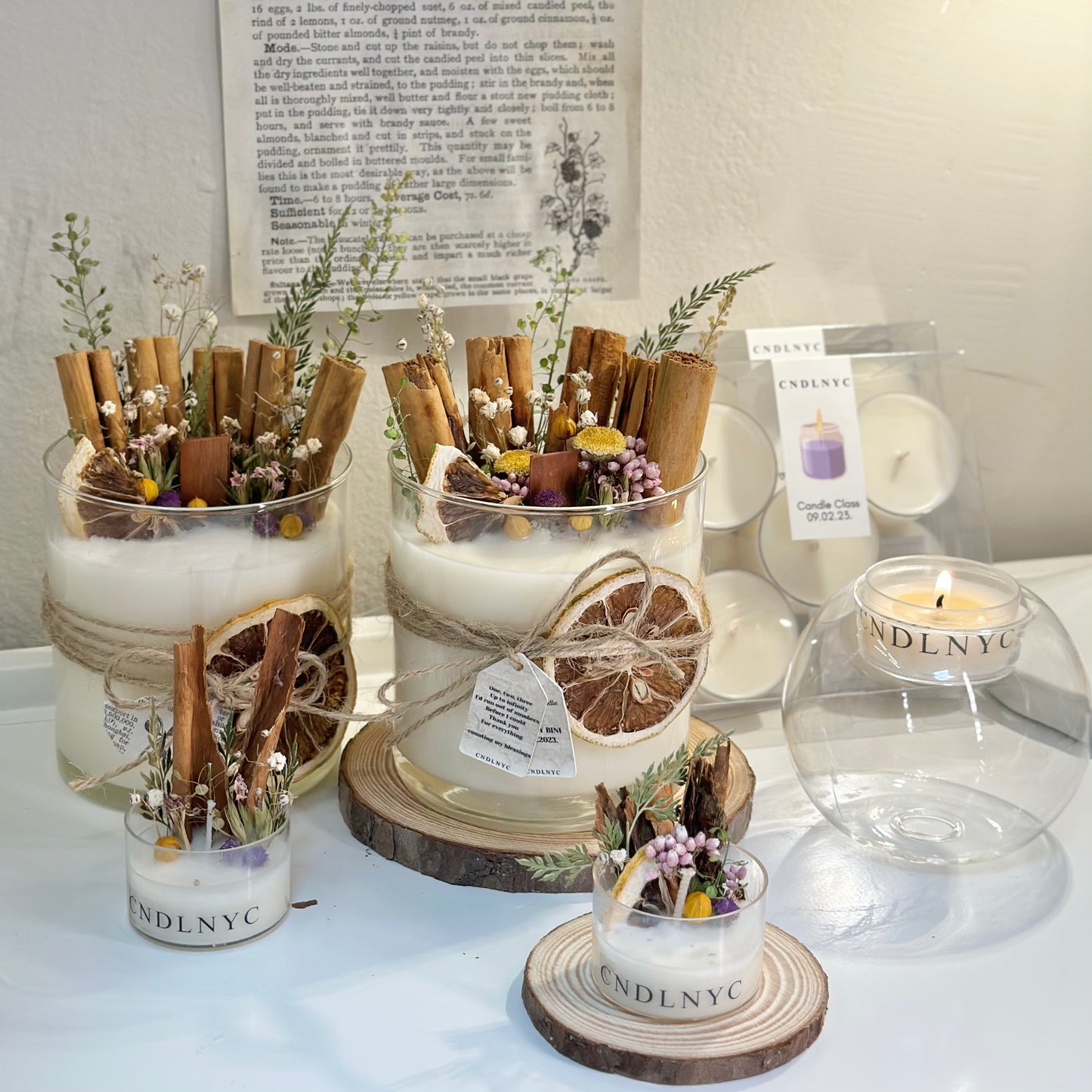 CNDLNYC | Cinnamon Candle - Candle Class (Level 2)