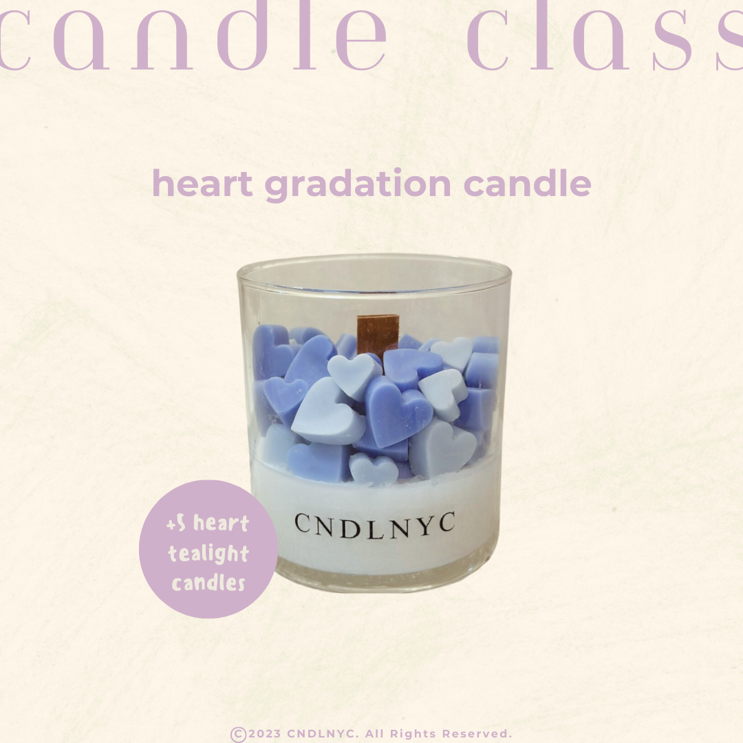 CNDLNYC | Heart Gradation Candle - Candle Class (Level 1)