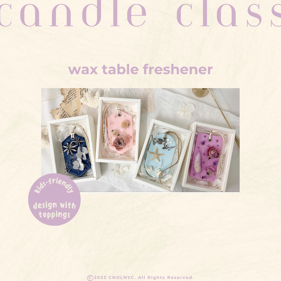 CNDLNYC | Wax Tablet Freshener - Candle Class (Level 1)