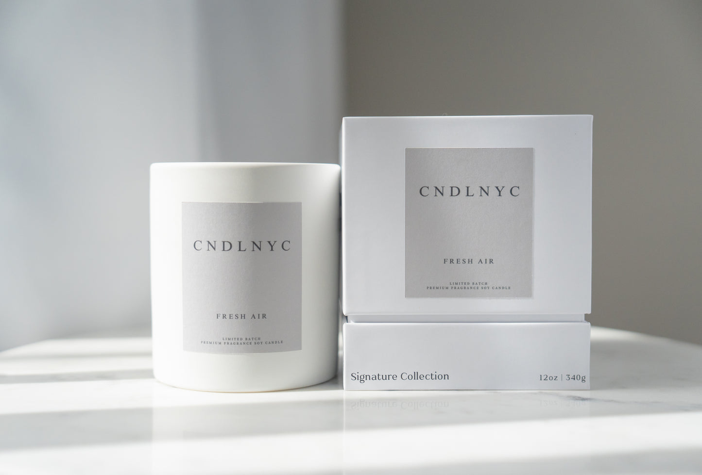 CNDLNYC "FRESH AIR" Soy Candle - 12oz of Sweet Scented Bliss for Your Home