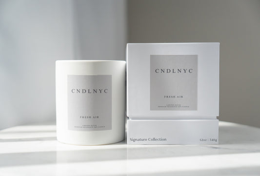 CNDLNYC "FRESH AIR" Soy Candle - 12oz of Sweet Scented Bliss for Your Home