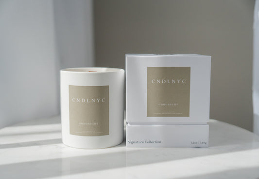 CNDLNYC "GOODNIGHT" Soy Candle - 12oz of Sweet Scented Bliss for Your Home