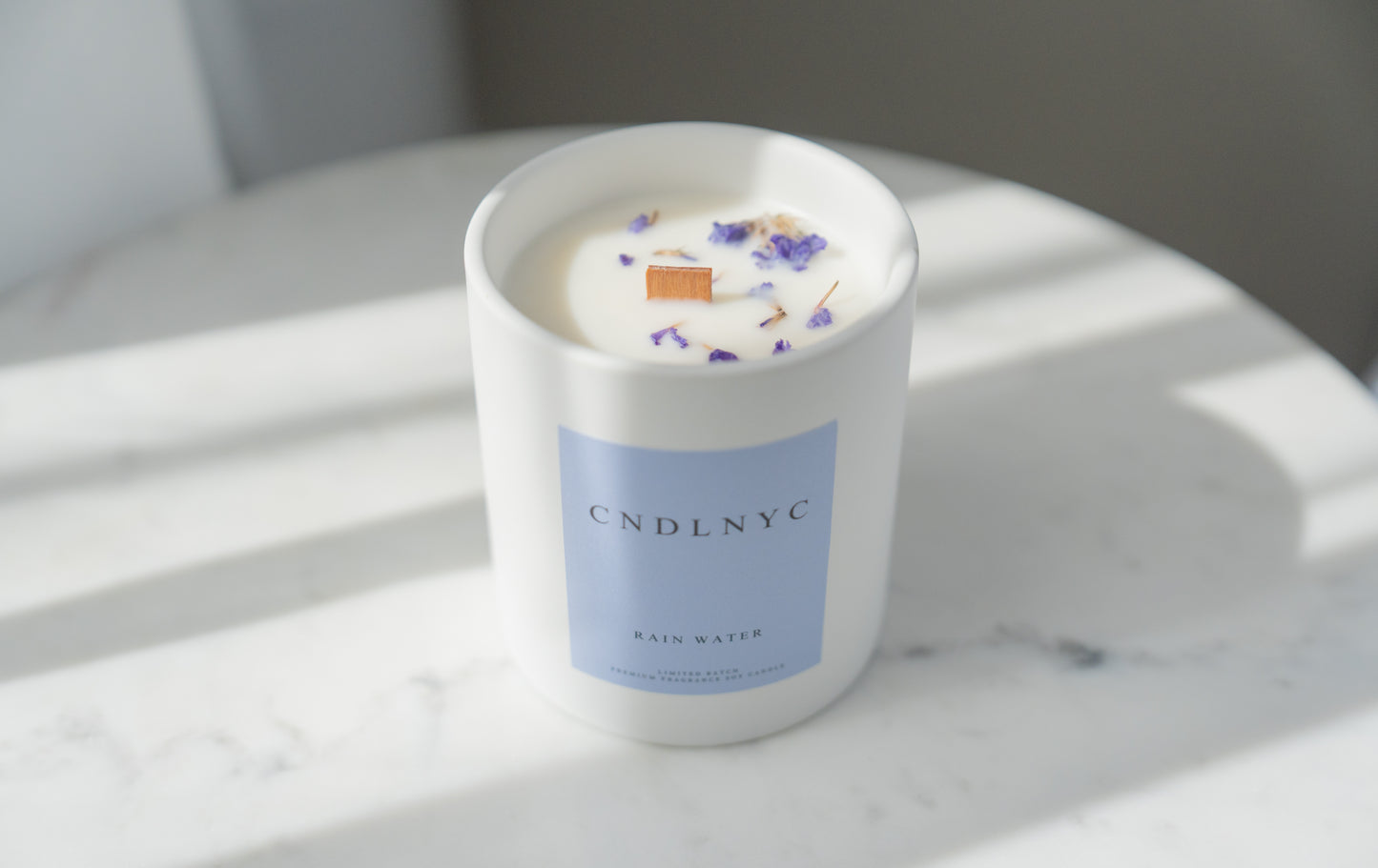 CNDLNYC "RAIN WATER" Soy Candle - 12oz of Sweet Scented Bliss for Your Home