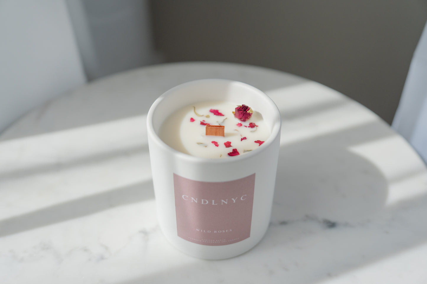 CNDLNYC "WILD ROSES" Soy Candle - 12oz of Sweet Scented Bliss for Your Home