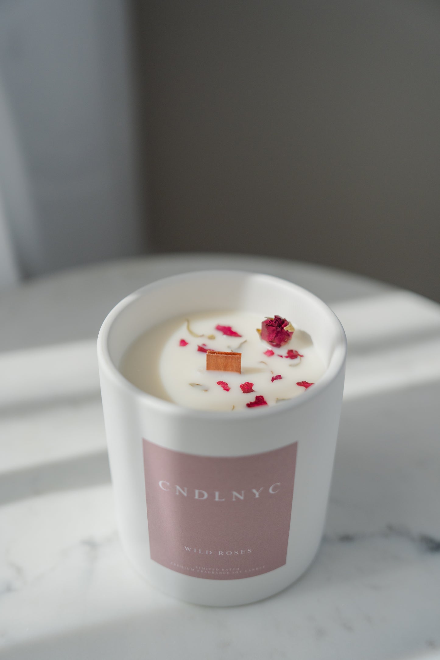 CNDLNYC "WILD ROSES" Soy Candle - 12oz of Sweet Scented Bliss for Your Home