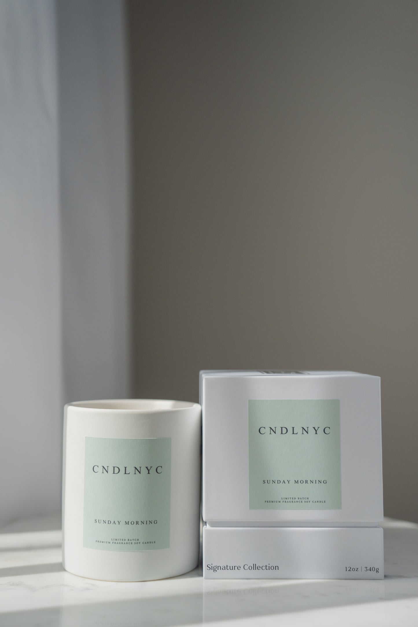 CNDLNYC "SUNDAY MORNING" Soy Candle - 12oz of Sweet Scented Bliss for Your Home