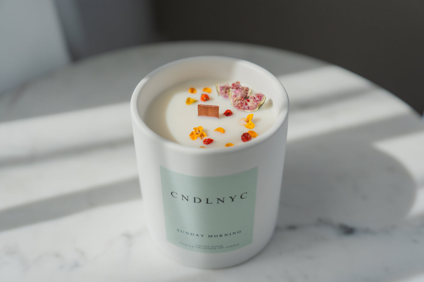 CNDLNYC "SUNDAY MORNING" Soy Candle - 12oz of Sweet Scented Bliss for Your Home