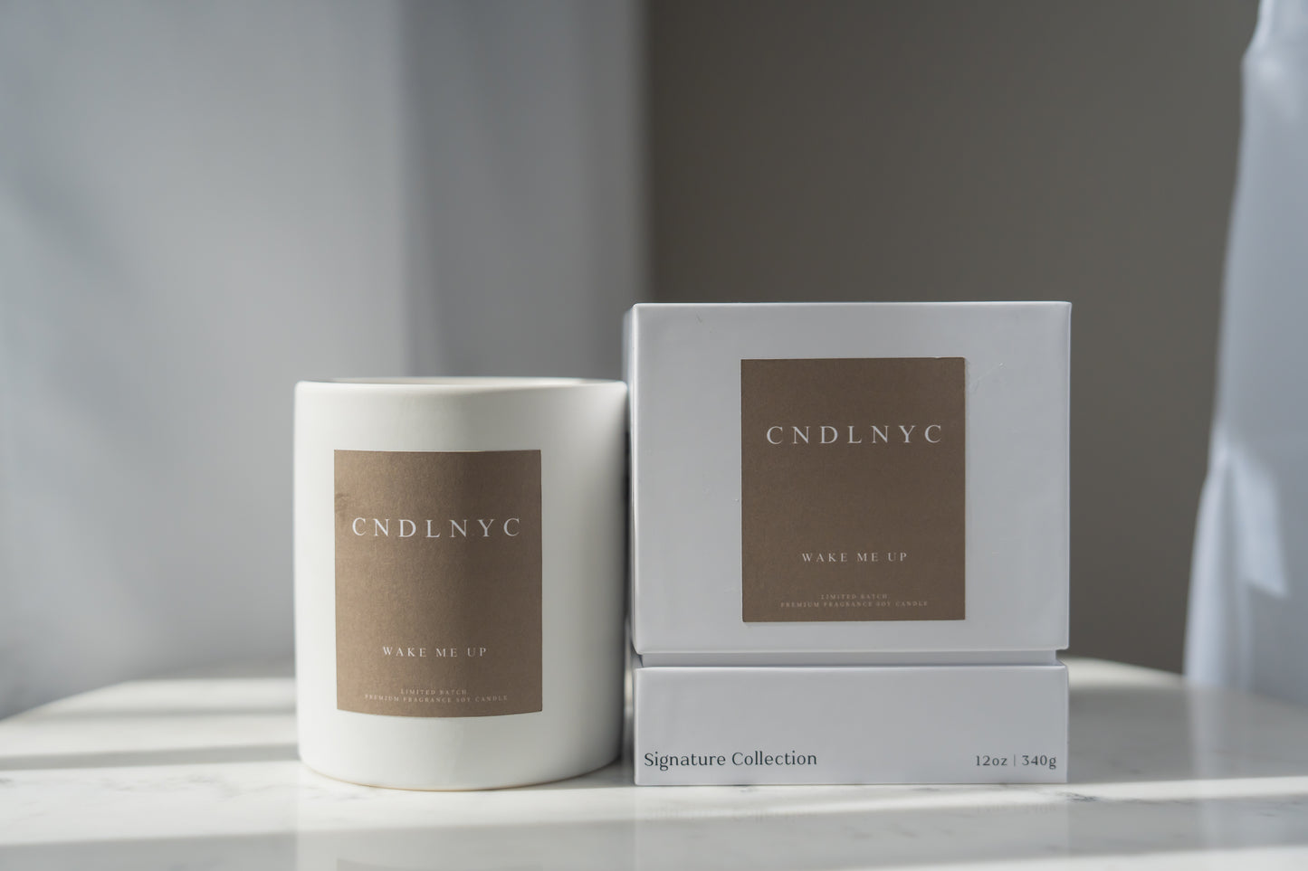 CNDLNYC "WAKE ME UP" Soy Candle - 12oz of Sweet Scented Bliss for Your Home