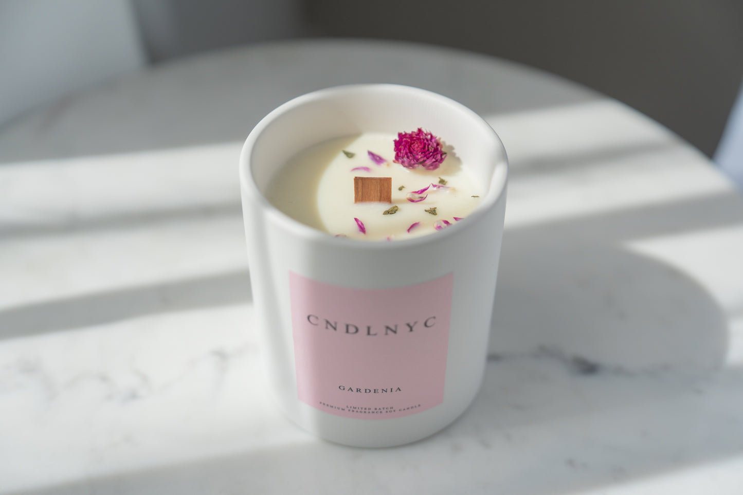 CNDLNYC "GARDENIA" Soy Candle - 12oz of Sweet Scented Bliss for Your Home