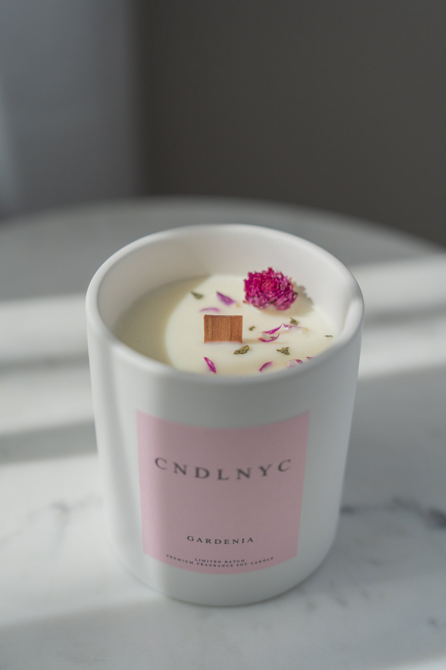 CNDLNYC "GARDENIA" Soy Candle - 12oz of Sweet Scented Bliss for Your Home