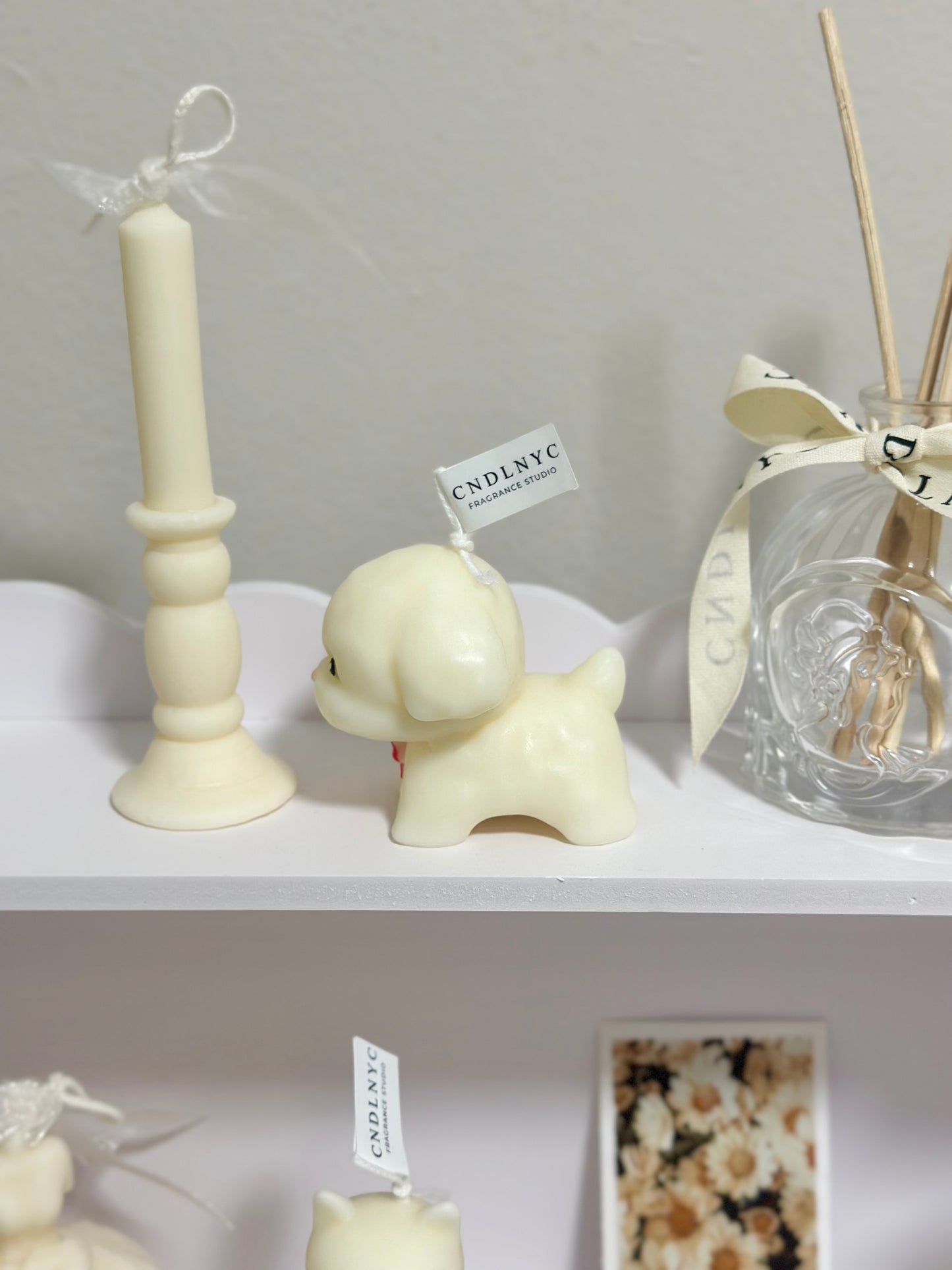 CNDLNYC | Bow Puppy Candle -  Gift for Dog Lovers