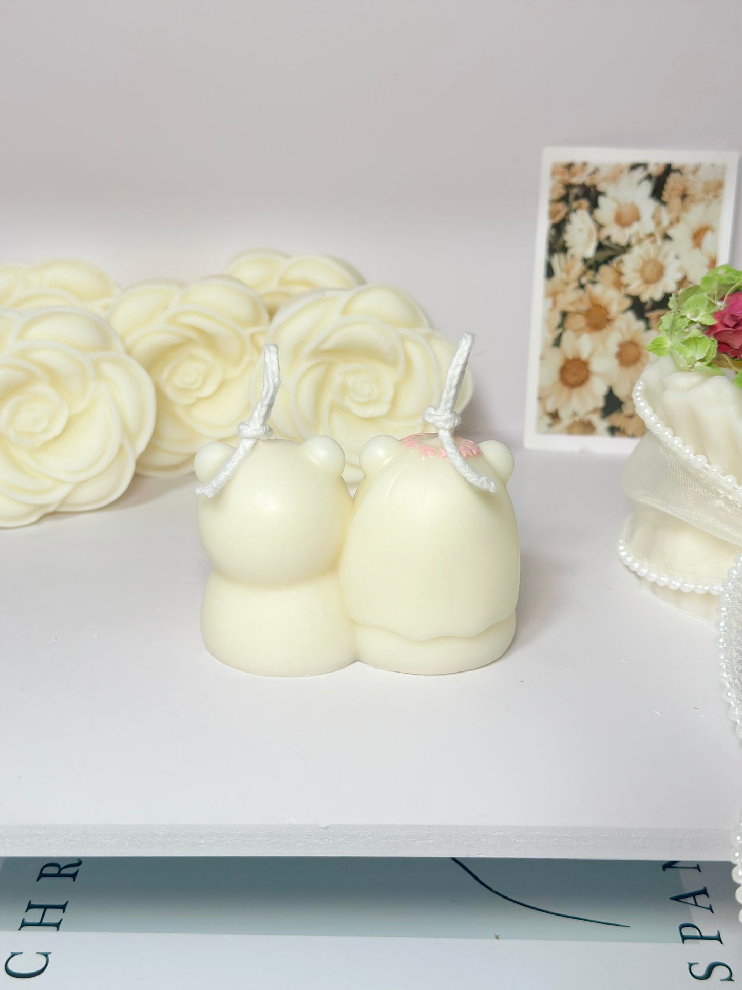 CNDLNYC | Mr. & Mrs. Teddy's Wedding Candle - Perfect for Wedding Gifts