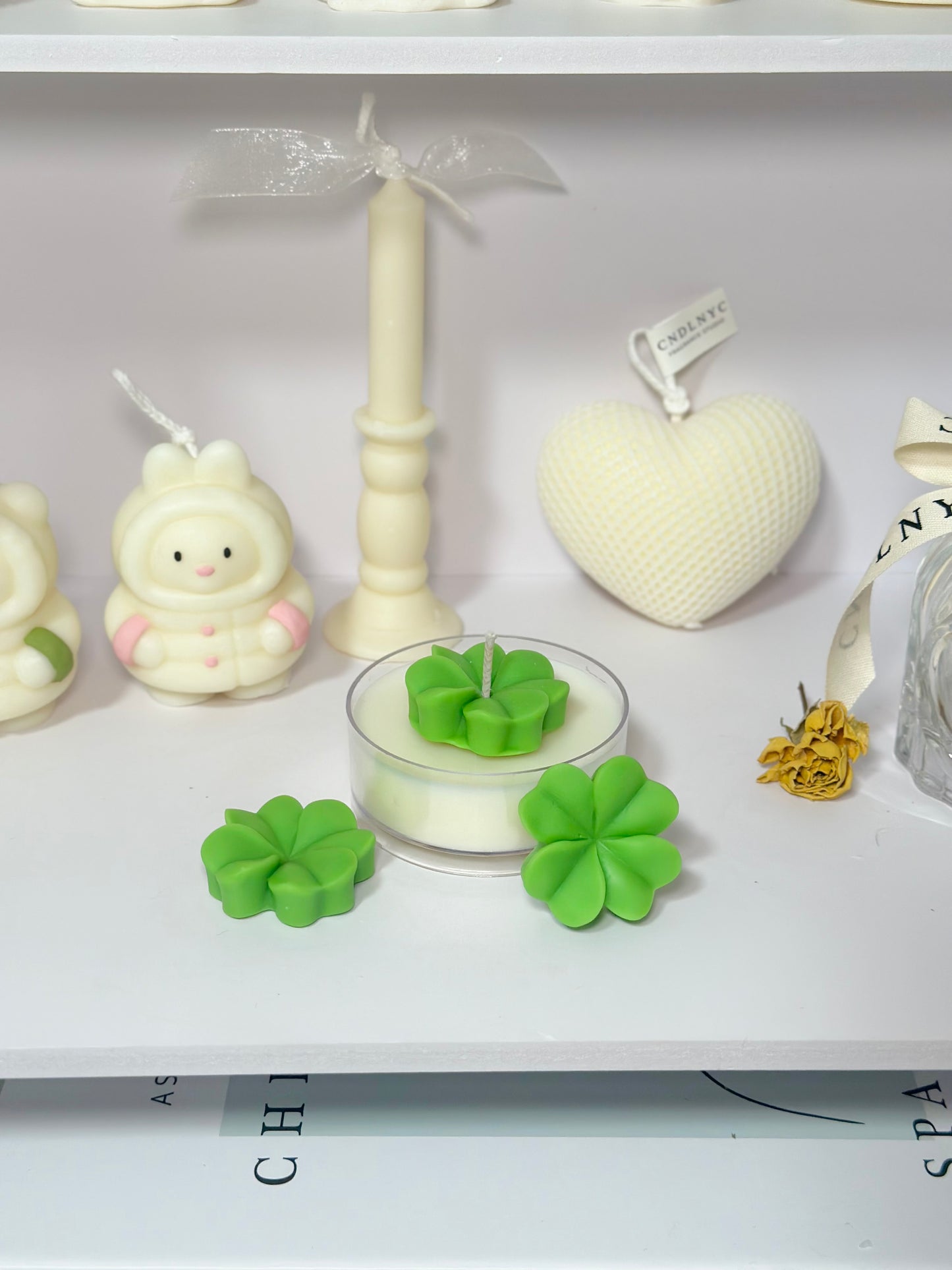 CNDLNYC | Four Leaf Clover Tealight Candle - Good Luck Gift