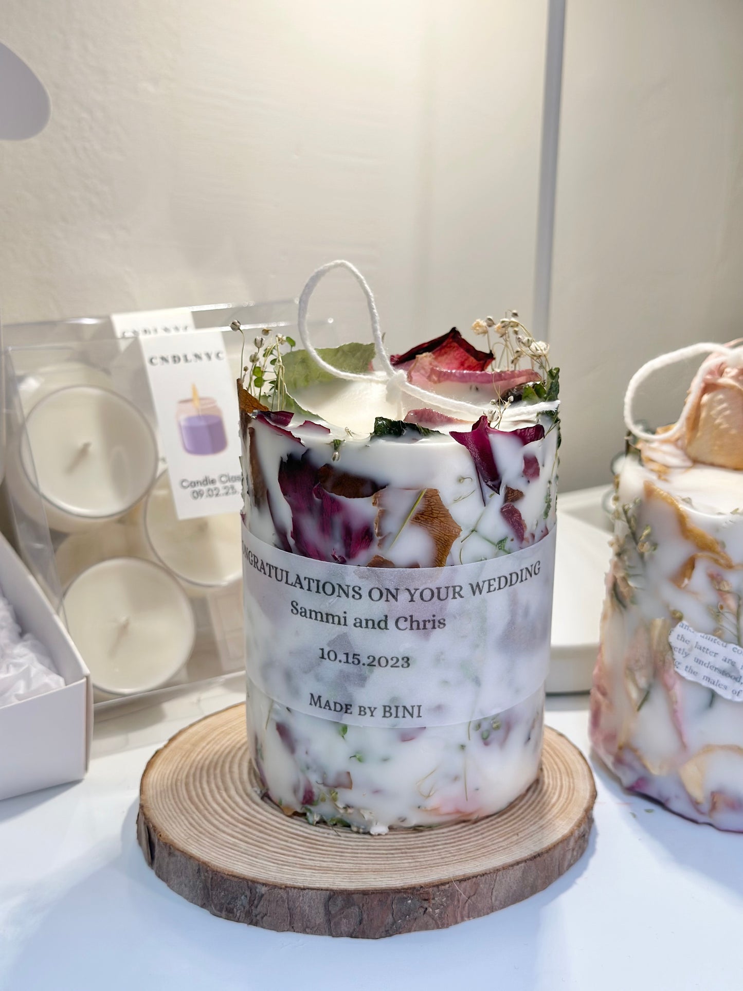 CNDLNYC | Bouquet Candle with Complimentary Drying Service for Special Flower Preservatives (Wedding, Anniversary, etc.)