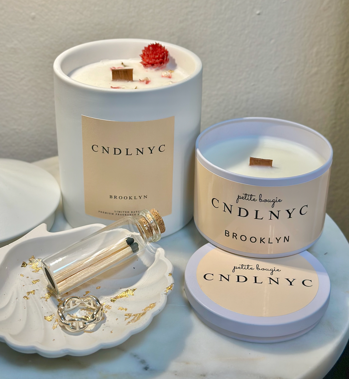 CNDLNYC Petite Bougie Soy Candle in Reusable Tin | 6oz.