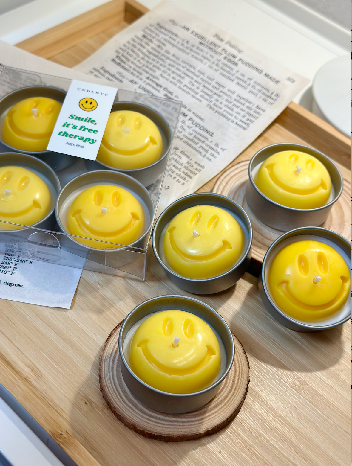 CNDLNYC | Smiley Tealight Candles