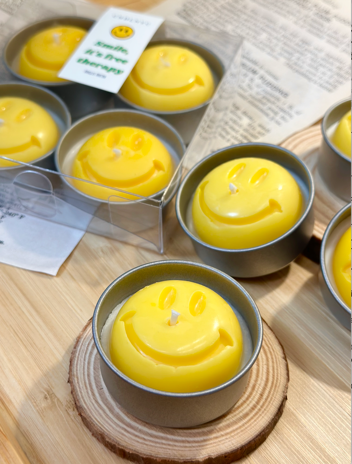 CNDLNYC | Smiley Tealight Candles