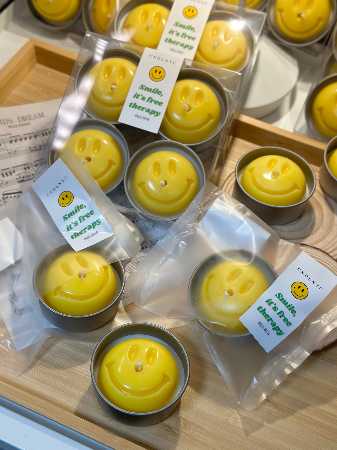 CNDLNYC | Smiley Tealight Candles