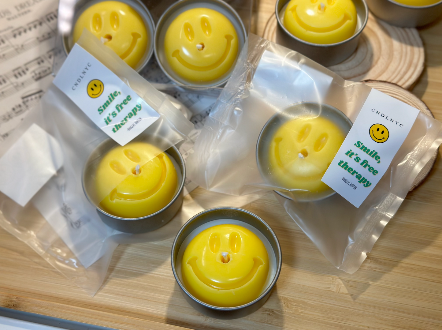 CNDLNYC | Smiley Tealight Candles