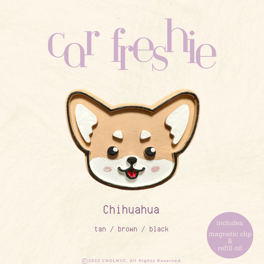 CNDLNYC | Chihuahua Car Freshie - Air Freshener for Dog Lovers Gifts