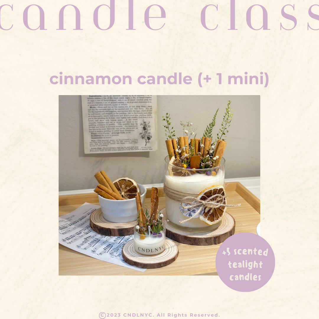 CNDLNYC | Cinnamon Candle - Candle Class