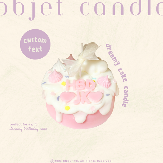 CNDLNYC | Dreamy Cake Candle - Personalized - A Perfect Birthday Gift