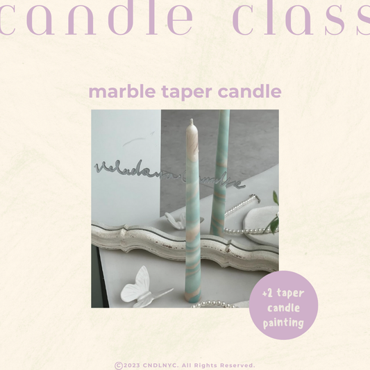 CNDLNYC | Marble Taper Candle Class (Level 3)