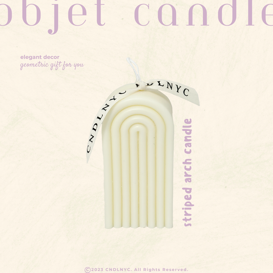 CNDLNYC | Striped Arch Candle