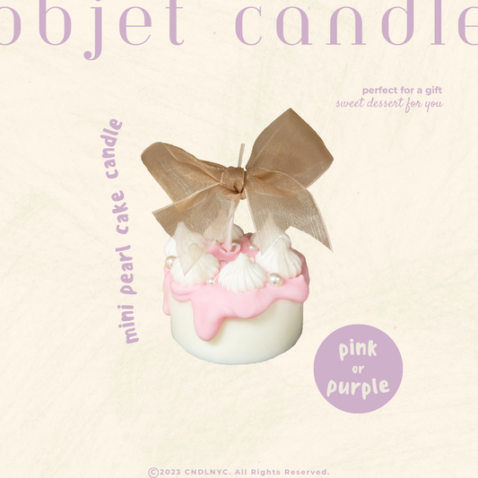 CNDLNYC | Mini Pearl Cake Candle