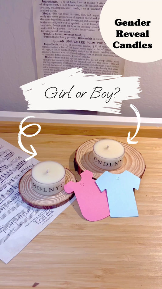 CNDLNYC | Gender Reveal Candle <Girl or Boy?> Party Favors