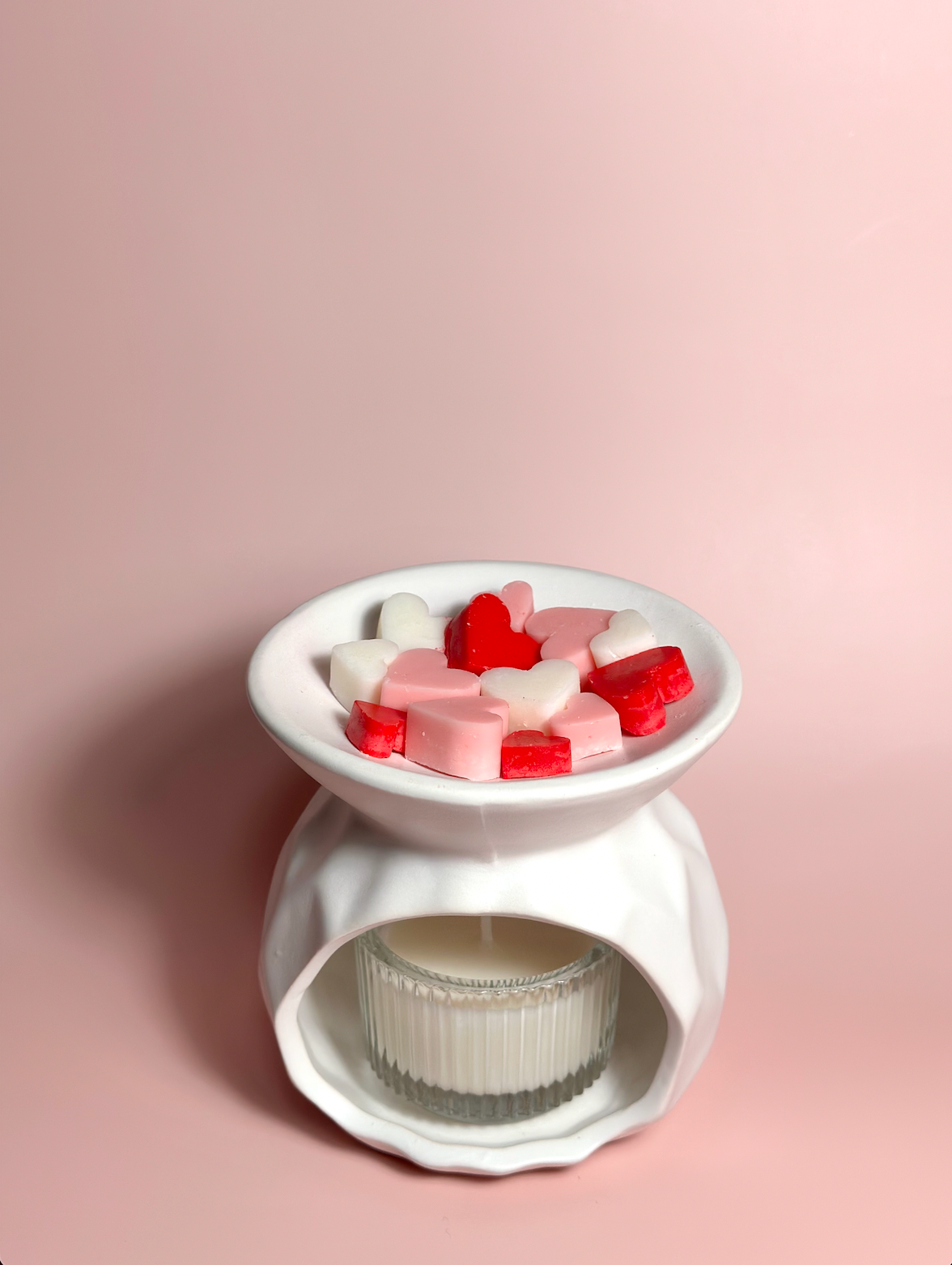 CNDLNYC <Red Pink White> Heart Wax Melts | 2oz.